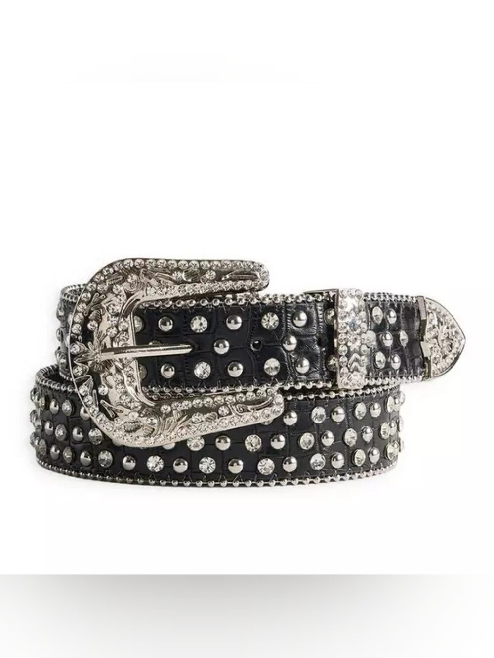 Western Studded Glitter Belt (1)